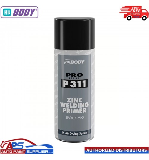 HB BODY P311 ZINC WELD THROUGH PRIMER AEROSOL 400ML - BLACK